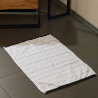 Коврик махровый SL HOME: Lines "Блан де Блан" 50х70 см, 100% хлопок, 750 г/м2 Коврик махровый SL HOME: Lines "Блан де Блан" 50х70 см, 100% хлопок, 750 г/м2