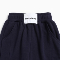 Брюки спортивные для девочек, цвет тёмно-синий, рост 116-122 см