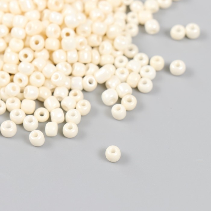 Бисер стекло 6/0 Бисер стекло 6/0 "Сливки" металлик 450 гр