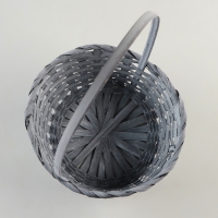 Набор корзин, 19х7,5х9,5/31 см, 22х9х11/34 см, 24х9х11,5/35 см, 3 шт, серые, бамбук Набор корзин, 19х7,5х9,5/31 см, 22х9х11/34 см, 24х9х11,5/35 см, 3 шт, серые, бамбук