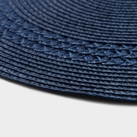 Салфетка сервировочная на стол Доляна «Оскар», d=38 см, цвет синий Салфетка сервировочная на стол Доляна «Оскар», d=38 см, цвет синий