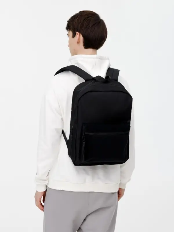 Рюкзак Patch Catcher с карманом из липучки, черный