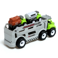 Грузовик инерционный &laquo;Автовоз&raquo;, 3 машинки в комплекте, МИКС