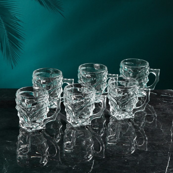 Набор стеклянных кружек для пива &laquo;Ависса&raquo;, 170 мл, 6 шт, Иран