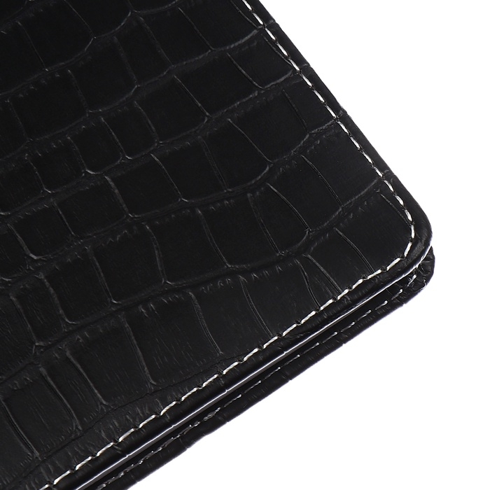 Телефонная книга А5, 64 листа deVENTE. Wild, твердая обложка из искусственной кожи с поролоном, кремовый блок 70 г/м2, чёрный