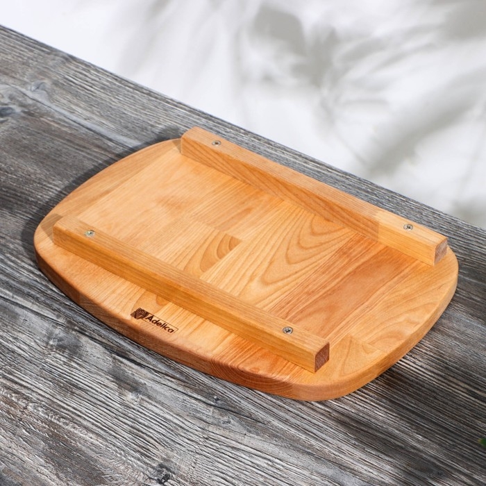 Подставка для сковороды Adelica, для подачи горячего, пропитано минеральным маслом, 30,5×22 см, d=19 см, d=6 см, берёза Подставка для сковороды Adelica, для подачи горячего, пропитано минеральным маслом, 30,5×22 см, d=19 см, d=6 см, берёза