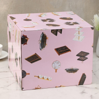 Блюдо керамическое с крышкой-клош для десертов Valencia, 28&times;25&times;17 см, цвет белый