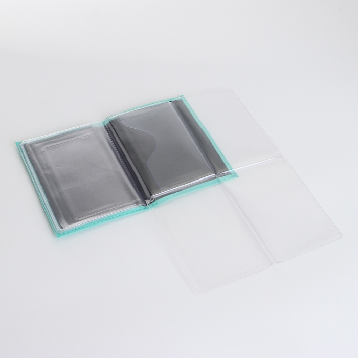 Обложка для автодокументов, цвет бирюзовый Обложка для автодокументов, цвет бирюзовый