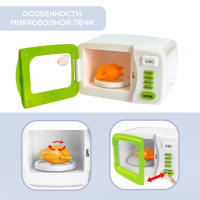 Микроволновая печь &laquo;Мини-дом&raquo;, свет, подставка вращается