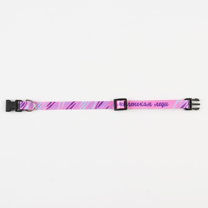 Ошейник для собак и кошек с фастексом &laquo;Маленькая леди&raquo;, 30х1 см