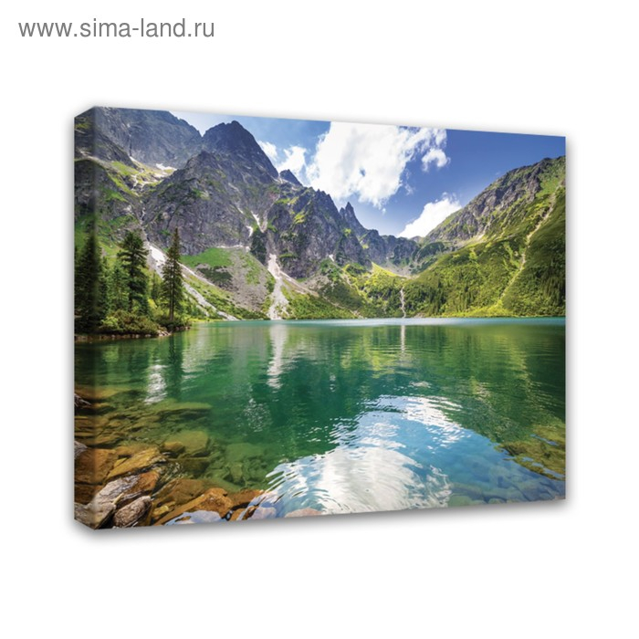 Картина на подрамнике Картина на подрамнике "Горное озеро" 40*50 см