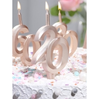 Свеча в торт "Юбилейная", цифра 10, 10 см, шампань Свеча в торт "Юбилейная", цифра 10, 10 см, шампань