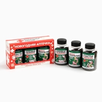 Новый год! Чай подарочный, набор &laquo;Новогодняя аптечка&raquo;, вкусы: яблочный штрудель, имбирный пряник, мята, 150 г (3 шт. x 50 г).