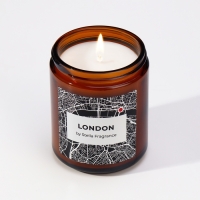 Свеча ароматическая в банке "LONDON", ветивер, пачули, 250 г Свеча ароматическая в банке "LONDON", ветивер, пачули, 250 г