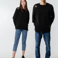 Джемпер оверсайз унисекс Grunge, черный, размер L/XL