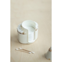 Контейнер для хранения косметических принадлежностей &laquo;Zoy&raquo;, 10 х 8,2 х 8,6 см цвет слоновая кость