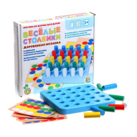 Мозаика деревянная «Весёлые столбики» 25 элементов Мозаика деревянная «Весёлые столбики» 25 элементов