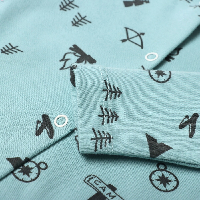 Комбинезон детский, цвет зеленый, рост 62 см