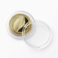 Монета новогодняя «Богатства и счастья» на Новый год, диам. 2,2 см Монета новогодняя «Богатства и счастья» на Новый год, диам. 2,2 см