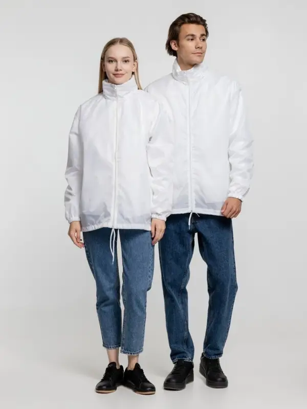 Ветровка унисекс Shift белая, размер XS Ветровка унисекс Shift белая, размер XS