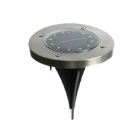 Садовый светильник на солнечной батарее, 11.5 &times; 13 &times; 11.5 см, 12 LED, свечение тёплое белое