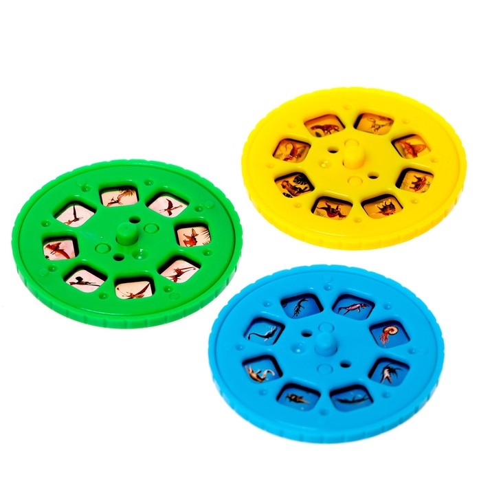 Слайды для проектора &laquo;Эпоха динозавров&raquo;, набор, 3 слайда, 24 картинки