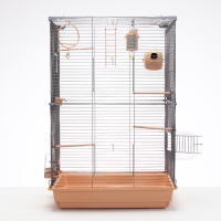 Клетка для птиц "Пижон" №104-Б, разборная, 2 секции, 58 х 40 х 88см, бежевая Клетка для птиц "Пижон" №104-Б, разборная, 2 секции, 58 х 40 х 88см, бежевая