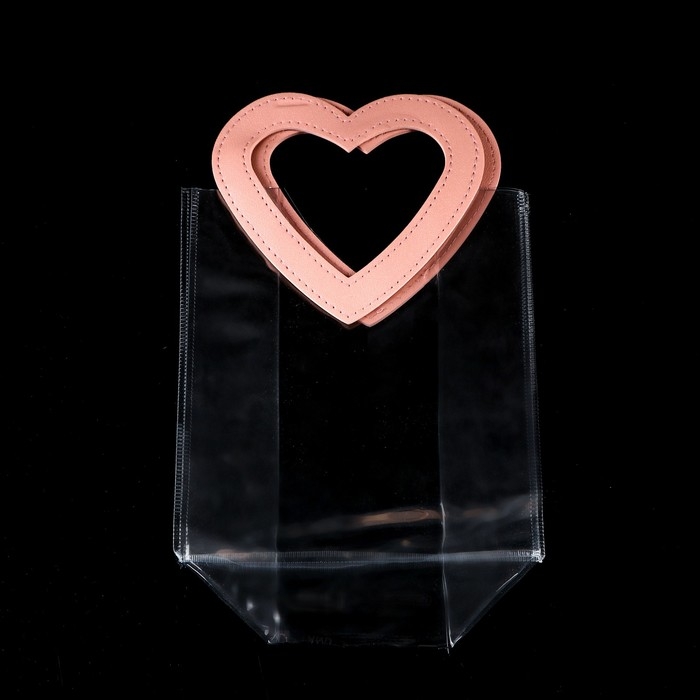 Пакет подарочный из ПВХ Розовый 20Х18Х10 см Пакет подарочный из ПВХ Розовый 20Х18Х10 см