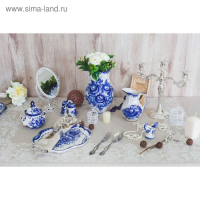 Сахарница &laquo;Анимон&raquo;, 7&times;7&times;14 см, гжель