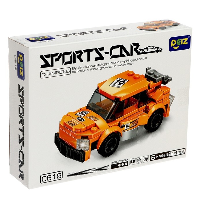Конструктор Гонка «Спорткар», 101 деталь Конструктор Гонка «Спорткар», 101 деталь
