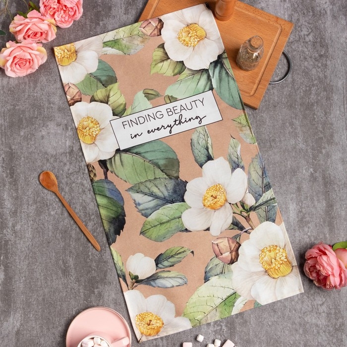 Полотенце "Этель" Сamellia 40х73 см, 100% хлопок, саржа 190 гр/м2