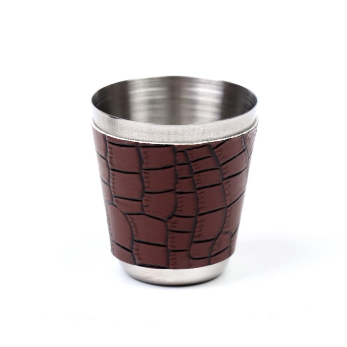 Подарочный набор 5 в 1 "Рептилия": фляжка 240 мл, 2 ножика 7в1,  2 рюмки, 17 х 23 см