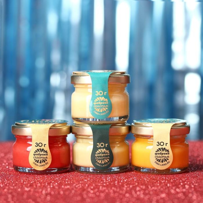 Подарочный наборы крем-мёда &laquo;Зима-время чудес&raquo;, 4 шт. x 30 г.