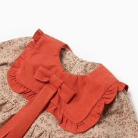 Платье для девочки MINAKU, цвет бежевый, рост 80-86