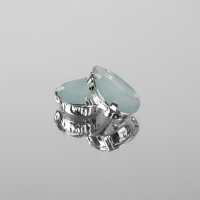 Стразы пришивные «Капля», в оправе, 10 × 14 мм, 20 шт, цвет белый опал Стразы пришивные «Капля», в оправе, 10 × 14 мм, 20 шт, цвет белый опал