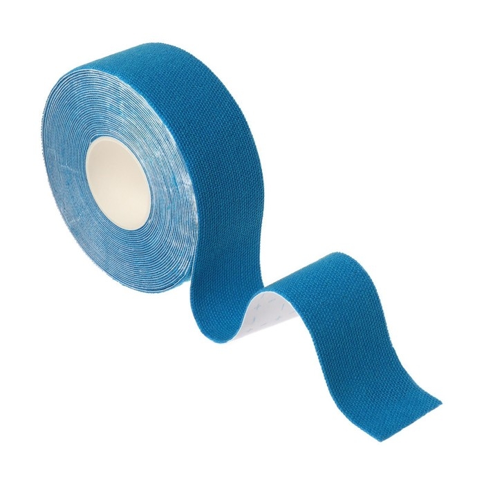 Кинезио-тейп, 2,5 см &times; 5 м, цвет синий