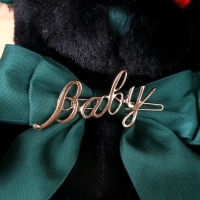 Мягкая игрушка &laquo;Медведь&raquo; с зелёным бантиком, 31 см