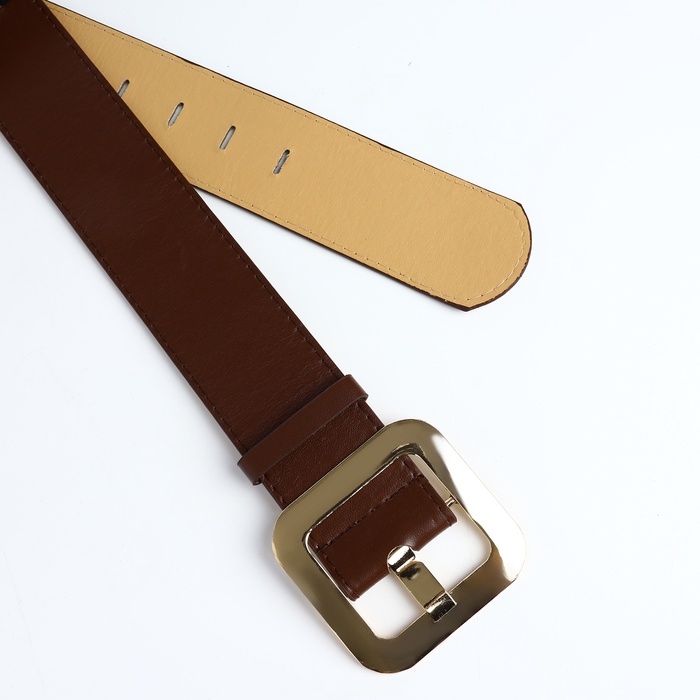 Ремень женский, ширина 4,8 см, пряжка металл, цвет коричневый Ремень женский, ширина 4,8 см, пряжка металл, цвет коричневый