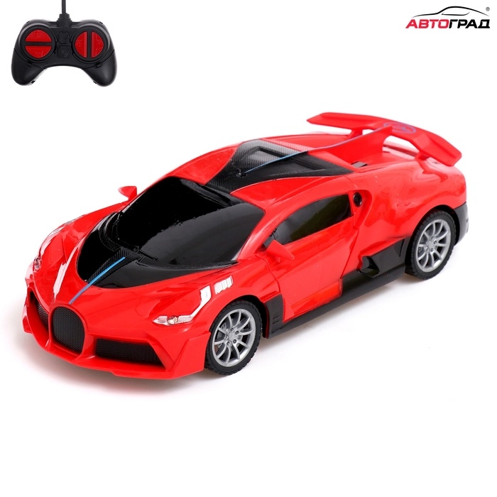 Машина радиоуправляемая &laquo;Железный ураган&raquo;, 1:20, световые эффекты, работает от батареек, цвет красный