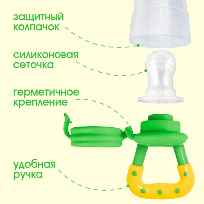 Ниблер для прикорма «ТРЕНД. Леопард» в наборе с силиконовыми сеточками 2шт Ниблер для прикорма «ТРЕНД. Леопард» в наборе с силиконовыми сеточками 2шт