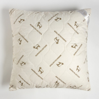 Подушка "Этель", подстёжка &mdash; овечья шерсть, 70х70 см, тик