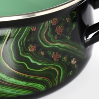 Набор кастрюль &laquo;Талисман&raquo;, 3 предмета: 2 л, 3 л, 4 л, стеклянные крышки, индукция