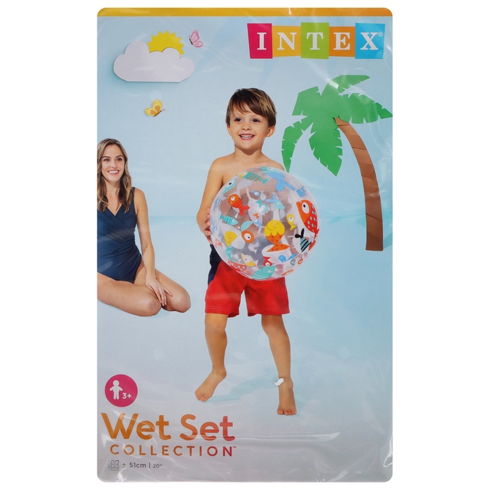 Мяч пляжный &laquo;Узоры&raquo;, d=51 см, от 3 лет, цвет МИКС, 59040NP INTEX