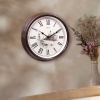 Часы настенные, интерьерные "Город", d-31 см, бесшумные Часы настенные, интерьерные "Город", d-31 см, бесшумные