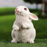 Садовая фигура "Заяц" белый, 11х11х18см /// Садовая фигура "Заяц" белый, 11х11х18см ///