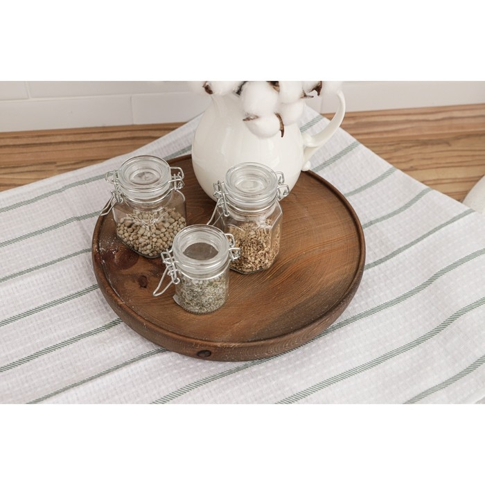 Банка стеклянная для хранения сыпучих продуктов Доляна &laquo;Грани&raquo;, 100 мл, 6&times;7&times;8 см, с бугельным замком 6 граней