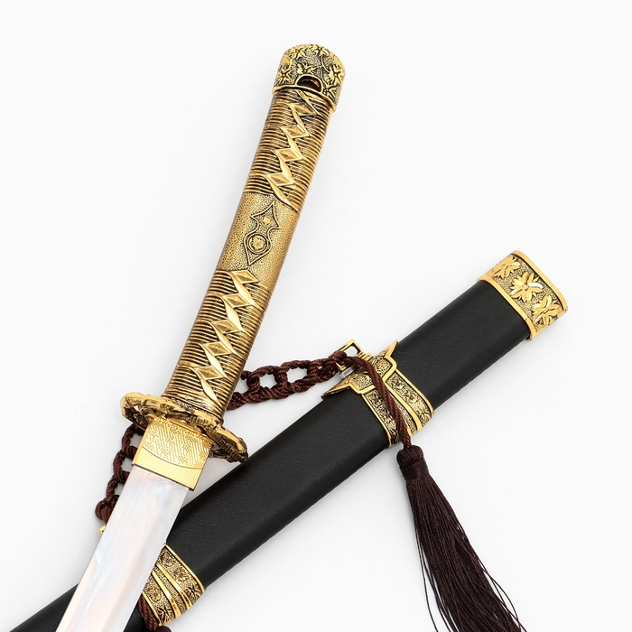 Сувенирное изделие Катана на подставке, бронзовая отделка Сувенирное изделие Катана на подставке, бронзовая отделка
