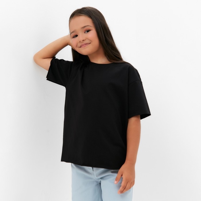 Футболка детская KAFTAN "Basic line", р. 30 (98-104 см), черный