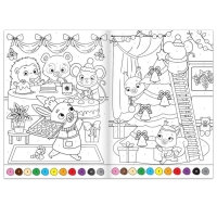 Раскраска по номерам &laquo;Дружно встречаем Новый год&raquo;, 16 стр., формат А4