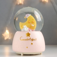 Сувенир полистоун водяной шар свет, музыка "Пёсик спит у месяца" 13х8х8 см Сувенир полистоун водяной шар свет, музыка "Пёсик спит у месяца" 13х8х8 см